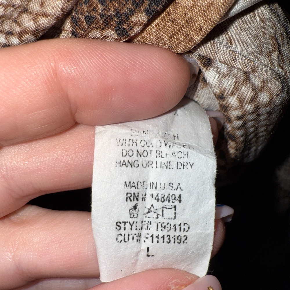 Windsor Snake Print Wrap Blouse - Brown - Picture 3 of 5